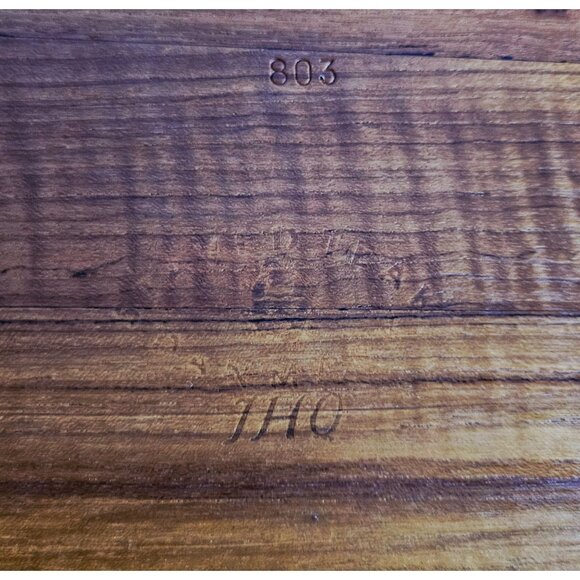 Vintage Staved Teak Surfboard Wood Danmark Tray Jens Quistgaard Made in Denmark, - Picture 7 of 10